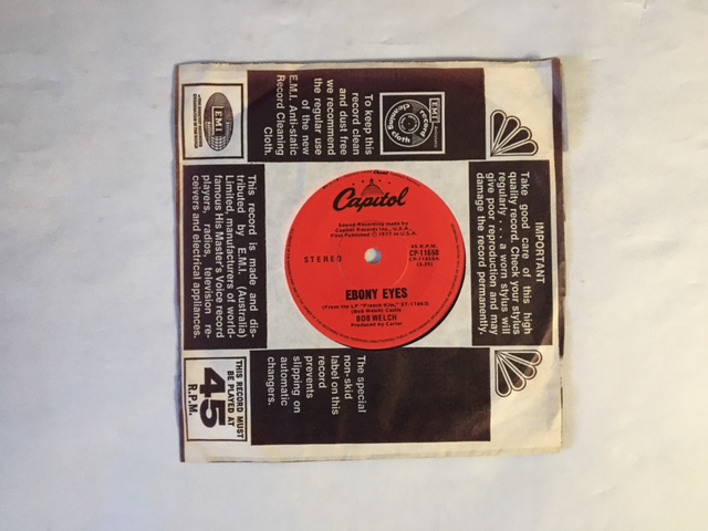 WELCH BOB - EBONY EYES / OUTSKIRTS