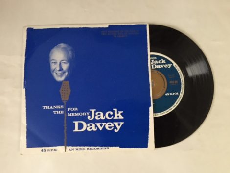 JACK DAVEY THANKS FOR THE MEMORY