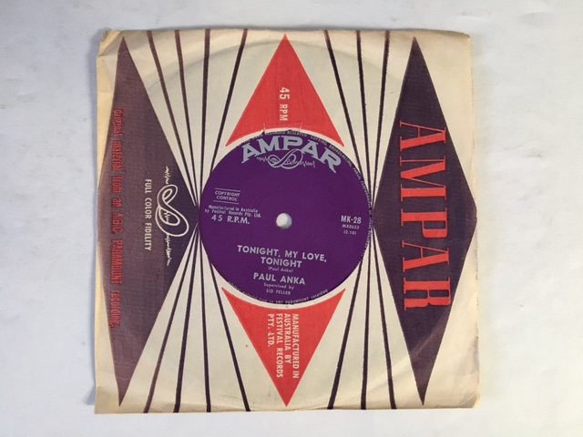 ANKA PAUL - I'M JUST A FOOL ANYWAY / TONIGHT MY LOVE TONIGHT